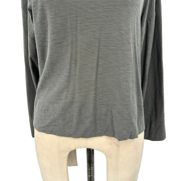 Nation LTD Giselle Cropped Tee Small Gray Pima Cotton Size XS - Picture 4 of 9